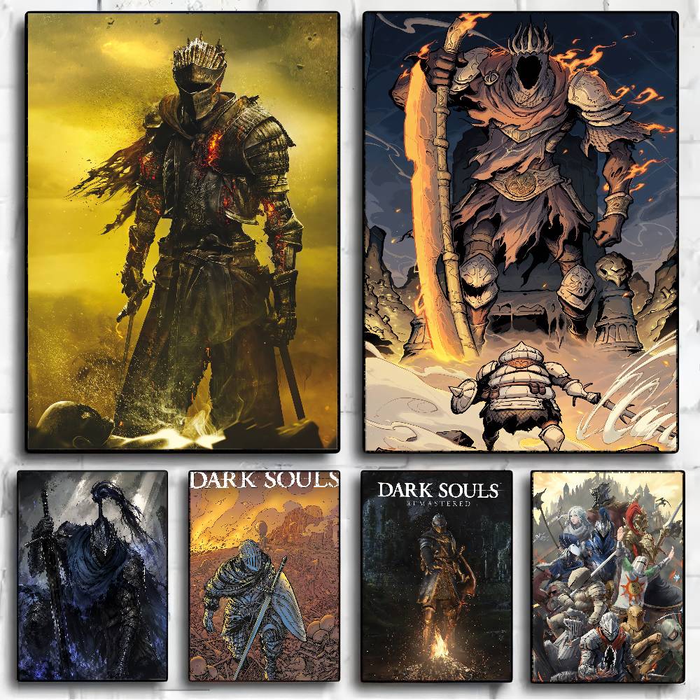 Retro Poster Gaming - GAME Dark Souls Vintage Posterler Yapışkan