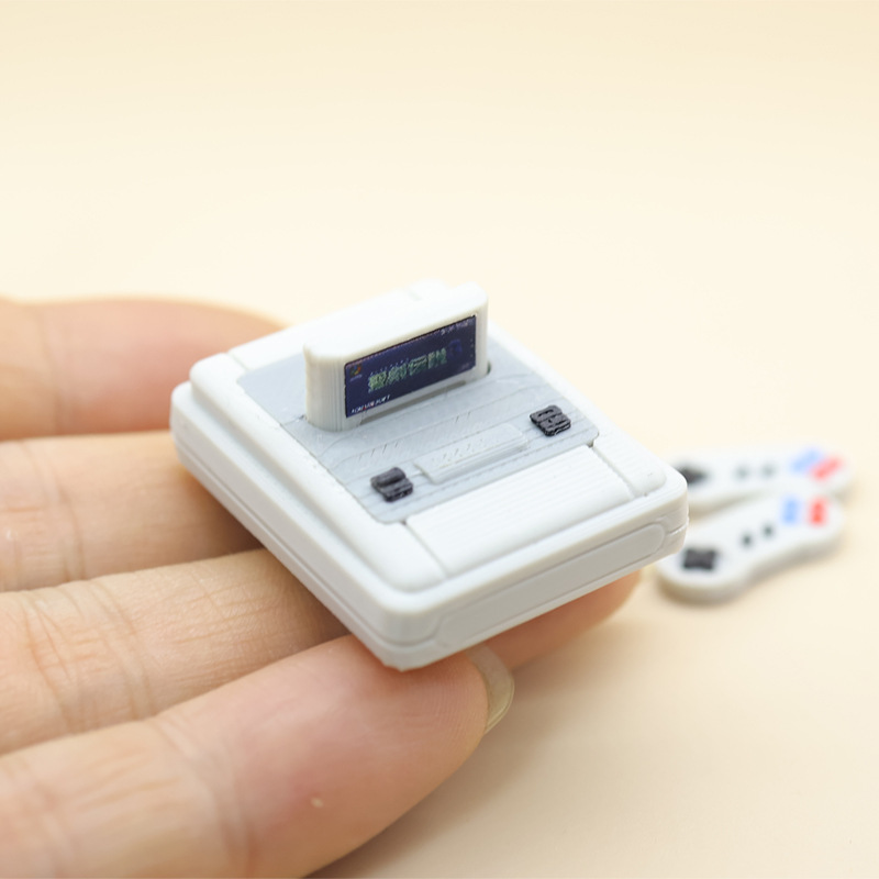 Retro Gaming Station - 1 takım Dollhouse Mini Retro Oyun