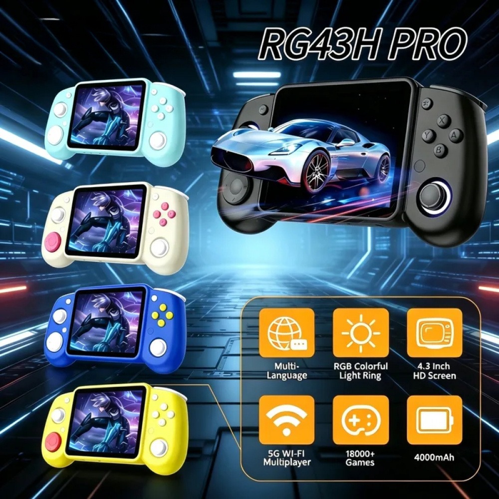 Retro Gaming Station - RG43H Pro Taşınabilir Retro El Oyun