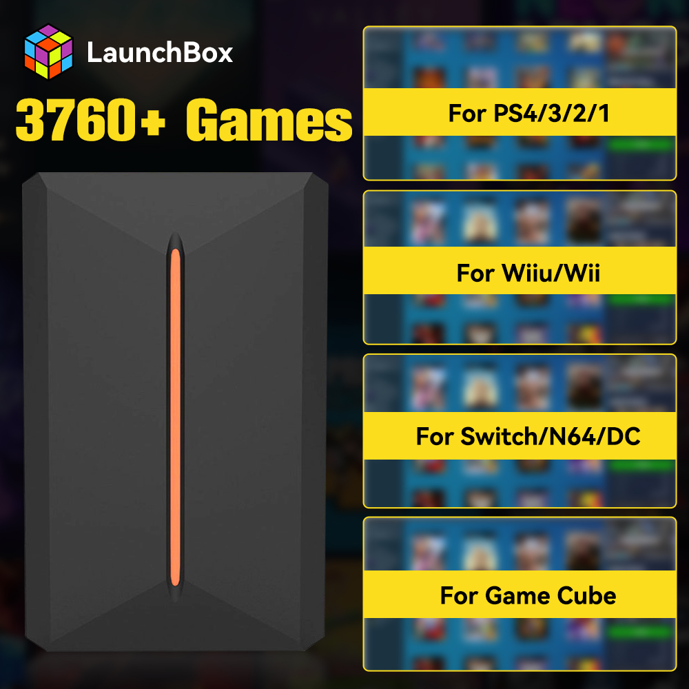 Retro Gaming Emulator Pc - Launchbox OS Retro Oyun HDD 3760+Oyunlar