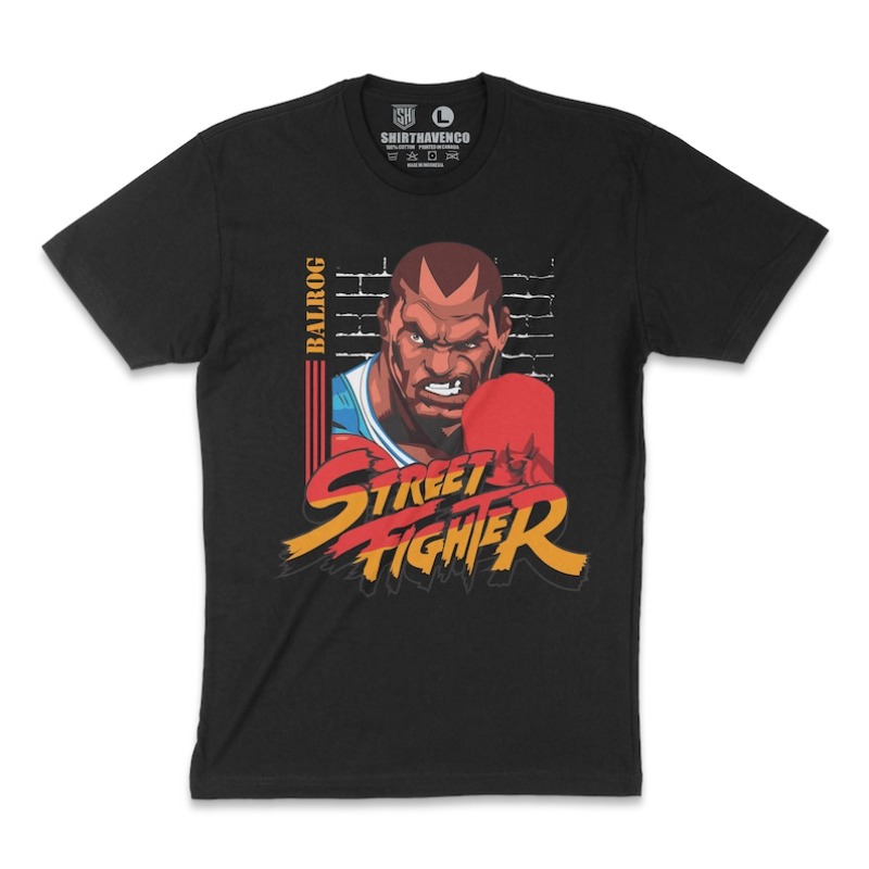 Retro Gaming T Shirt - 00012780 # A-Balrog Tshirt Street Fighter