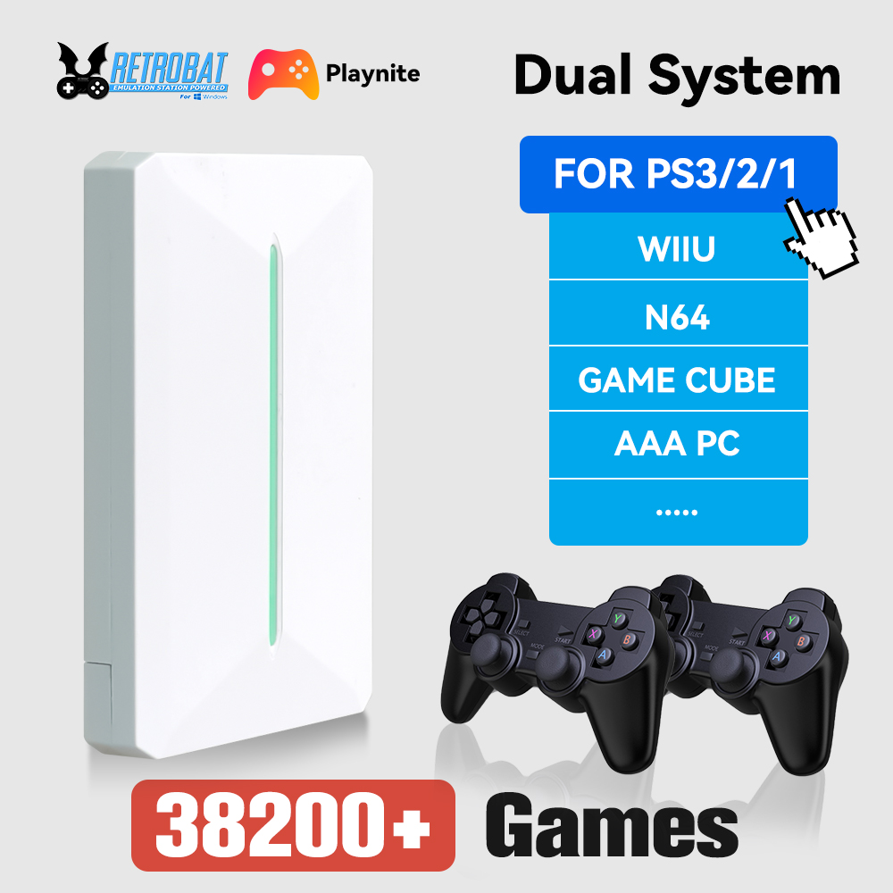 Retro Gaming Emulator Pc - Retrobat&Playnite Retro Oyun HDD 38200+AAA PC