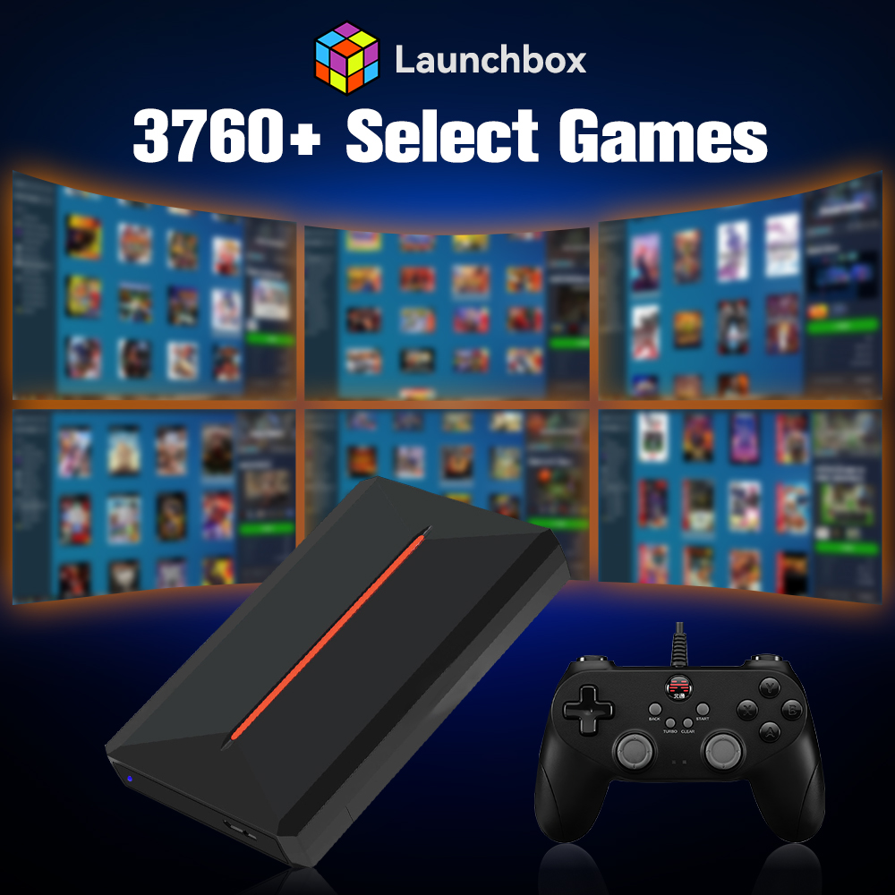 Retro Gaming Emulator Pc - Launchbox OS Retro Oyun HDD 3760+Oyunlar