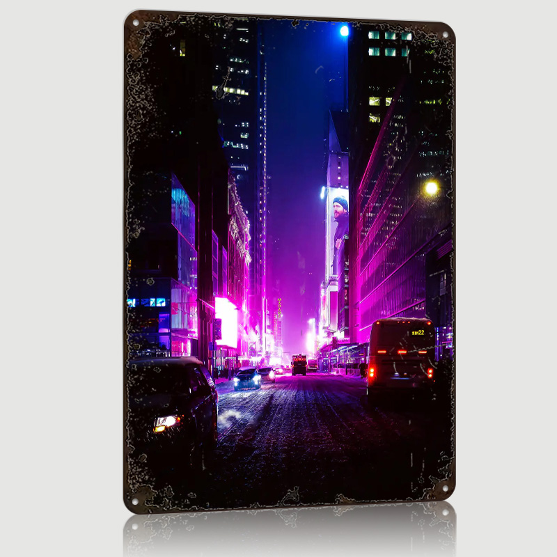 Retro Gaming York - New York'ta Bir Kış Baskılı Poster
