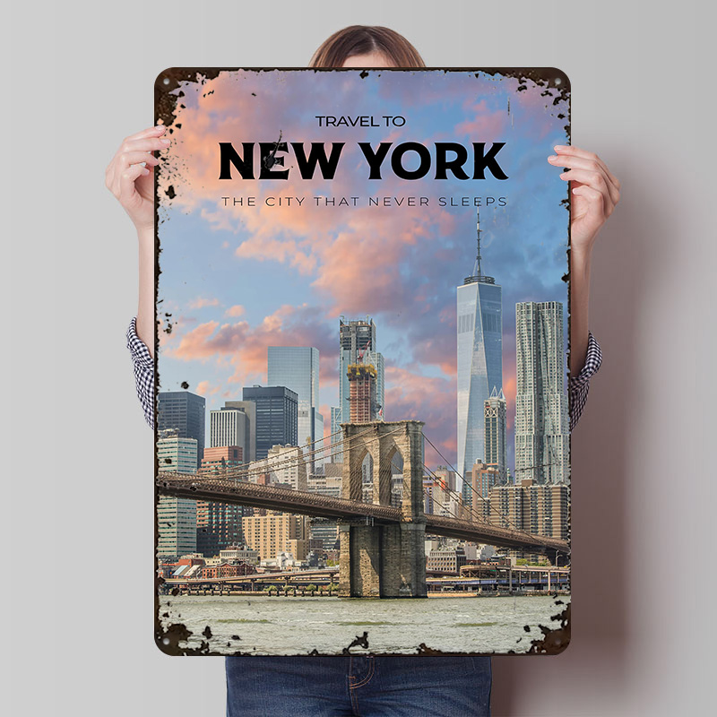 Retro Gaming York - New York Seyahat Baskı Posteri Özelleştirilmiş