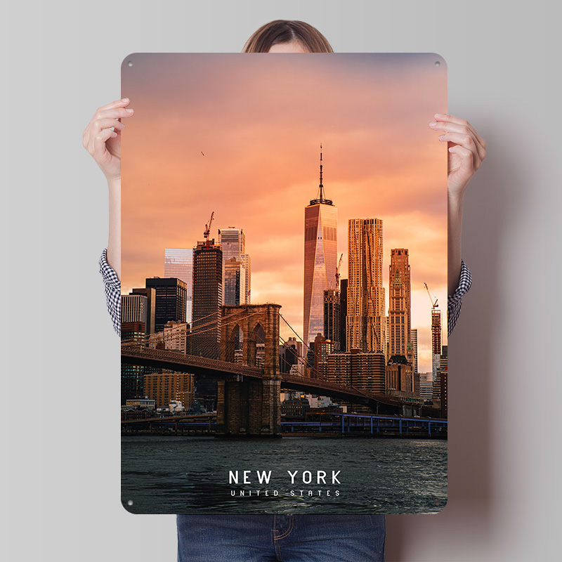 Retro Gaming York - New York teneke poster özel duvar