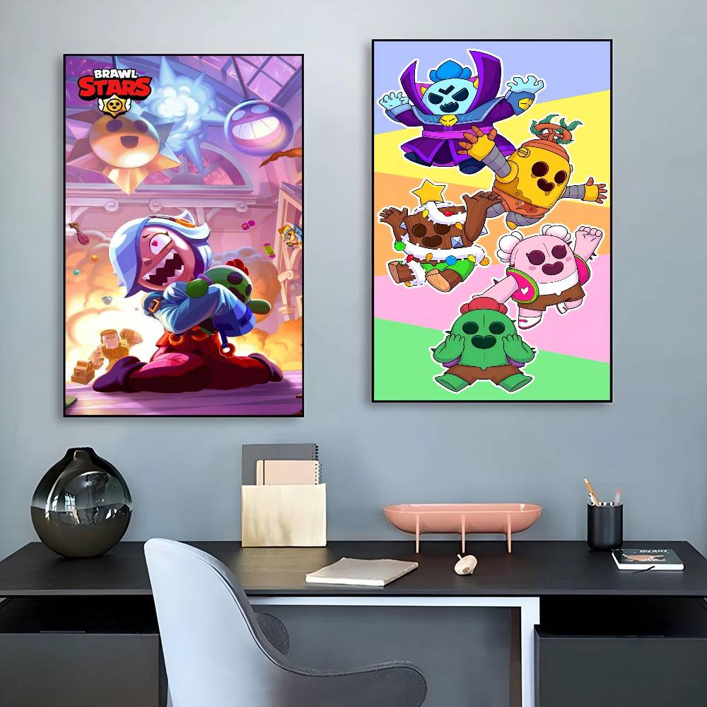 Anime Oyunu Brawl Stars Film Y - Retro Poster Gaming incelemesi ve fiyatı