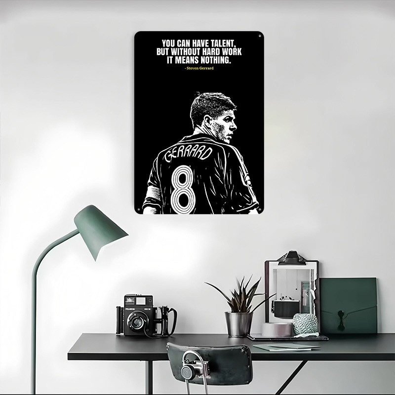 Steven Gerrard Alıntı Metal Po - Retro Poster Gaming incelemesi ve fiyatı