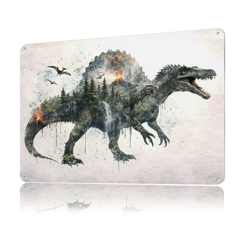 Spinosaurus Metal Poster Özell - Retro Poster Gaming incelemesi ve fiyatı