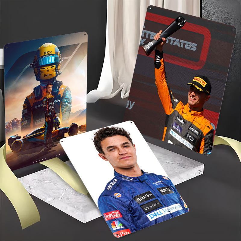 Lando Norris Yarış Metal Poste - Retro Poster Gaming incelemesi ve fiyatı