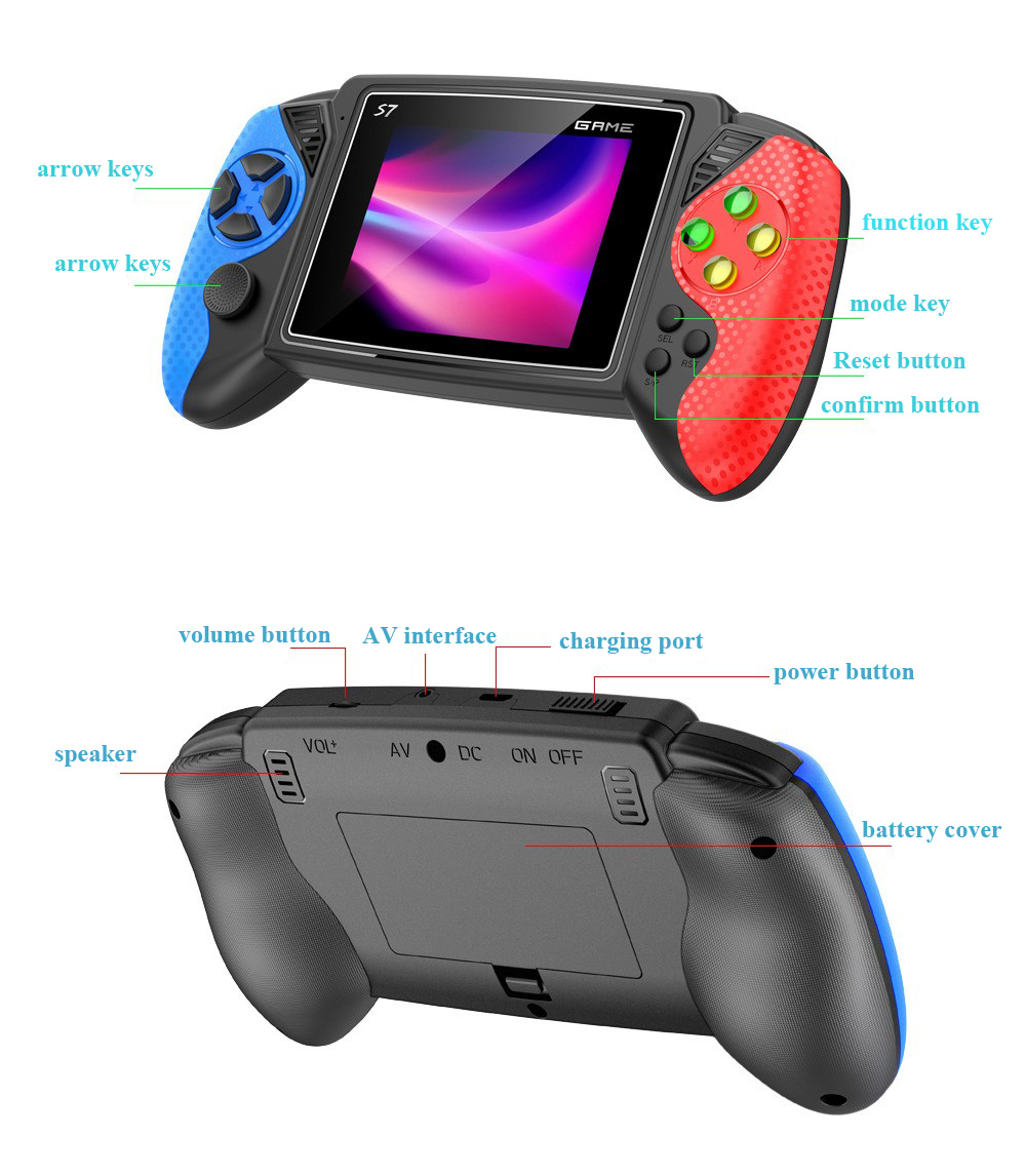 S7 Retro El Oyun Konsolu 3.5 I - Retro Gaming Handheld Console incelemesi ve fiyatı