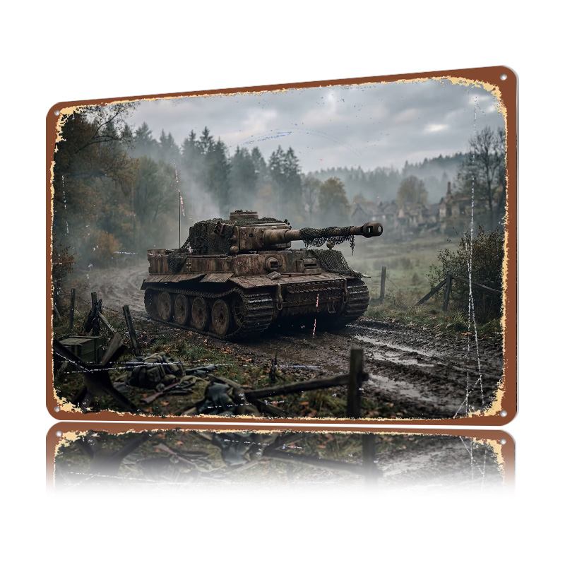 Çamurlu Manzarda Kaplan Tankı  - Retro Poster Gaming incelemesi ve fiyatı