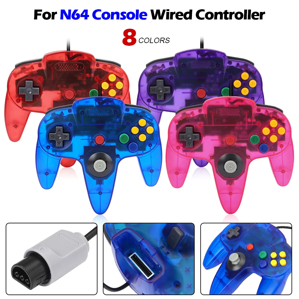 8 renk Kablolu Gamepad N64 Kon - Retro Gaming N64 incelemesi ve fiyatı