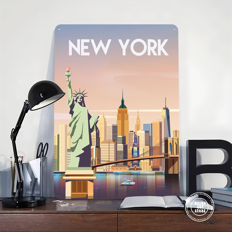 New York Metal Poster Özel Duv - Retro Gaming York incelemesi ve fiyatı