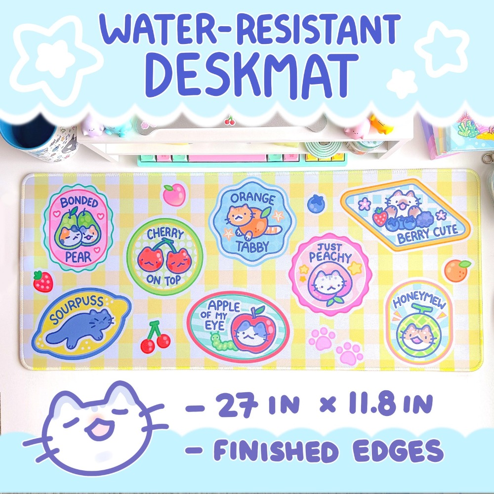 Fruit Kitty Masa Matı Mousepad - Retro Gaming Desk Setup incelemesi ve fiyatı