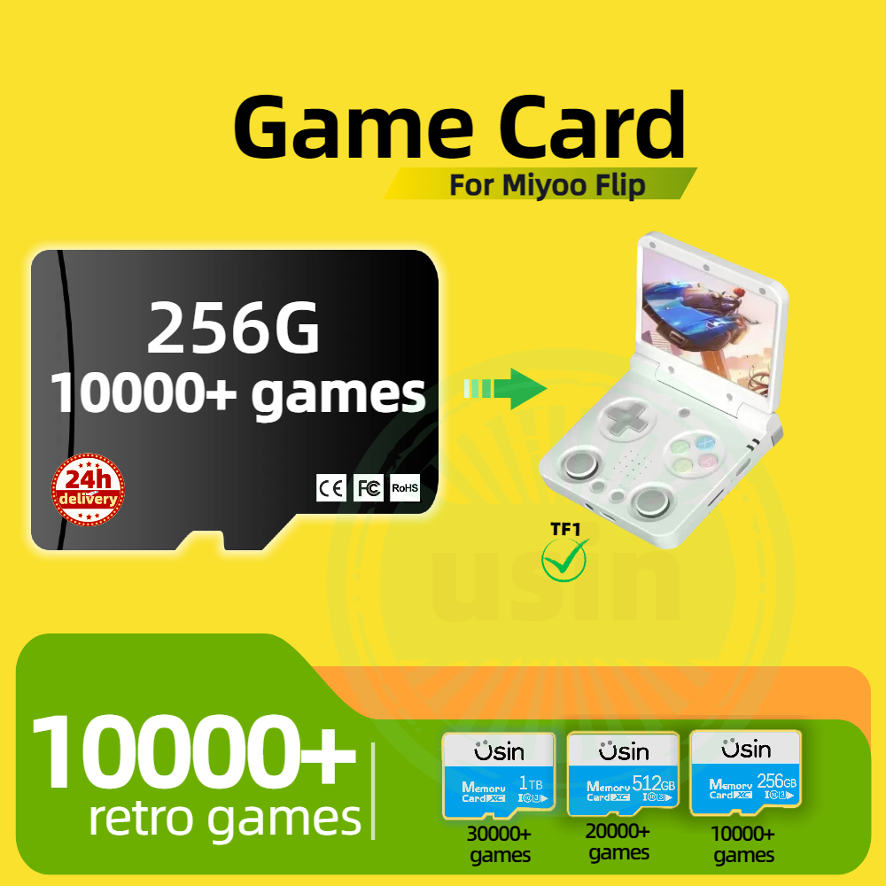 Oyun Kartı Miyoo Flip 30000+ R - Retro Gaming Handheld Console incelemesi ve fiyatı