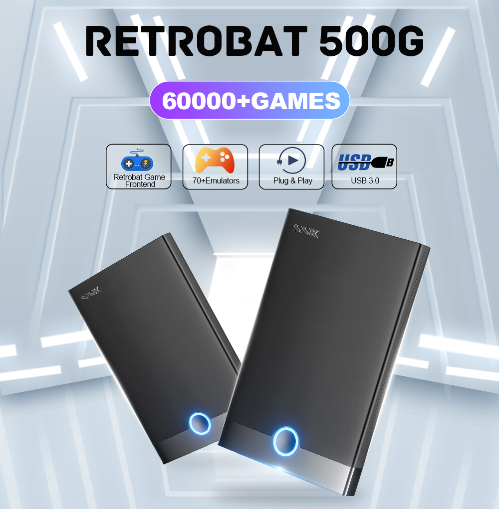 Süper konsol Retrobat oyun HDD - Retro Gaming Emulator Pc incelemesi ve fiyatı