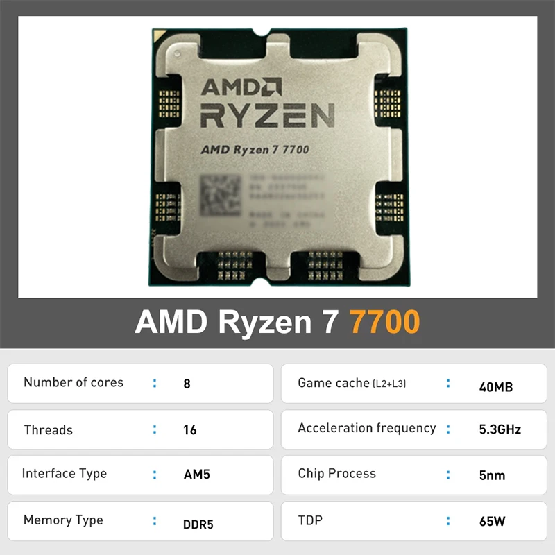AMD Ryzen 7 7700 Kilitsiz Tray - Amd Cpu Ryzen 7 incelemesi ve fiyatı
