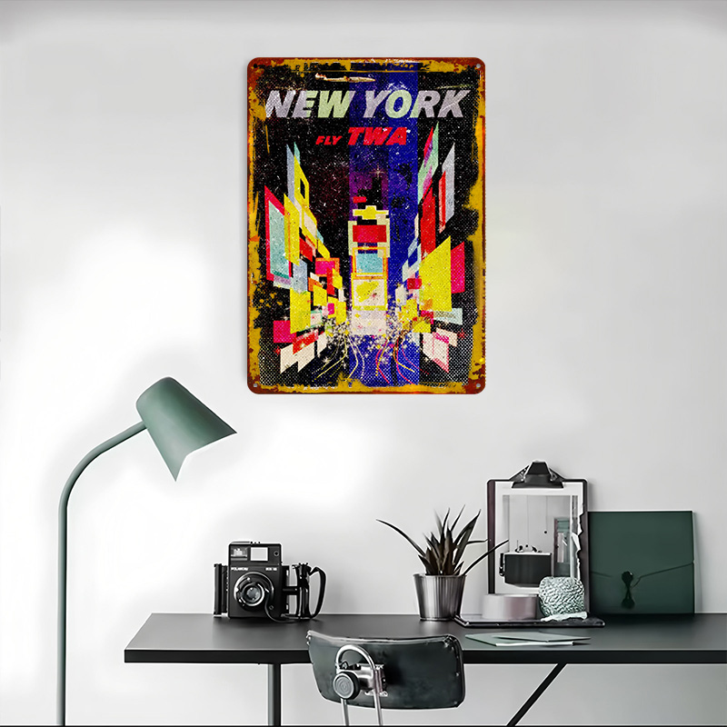 New York Fly TWA Teneke Poster - Retro Gaming York incelemesi ve fiyatı
