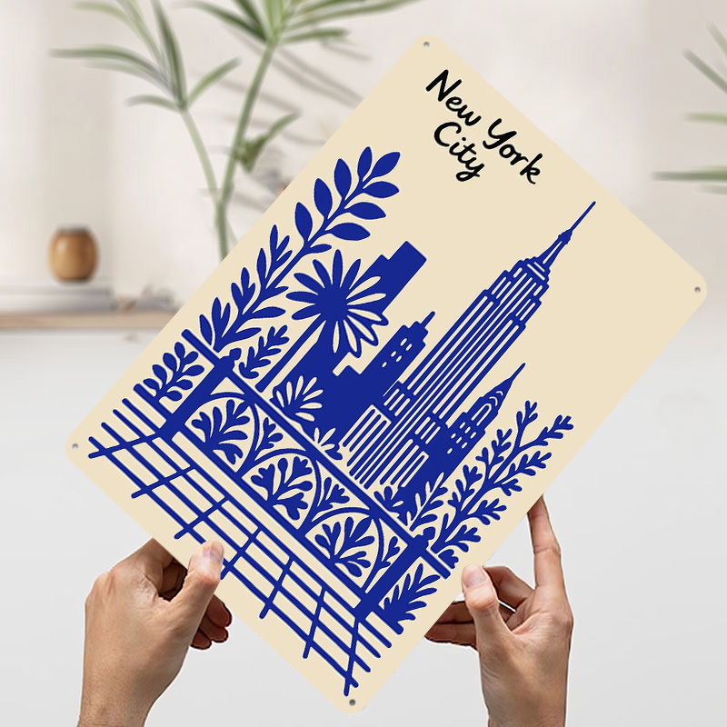 New York Şehri Mavi Poster Öze - Retro Gaming York incelemesi ve fiyatı