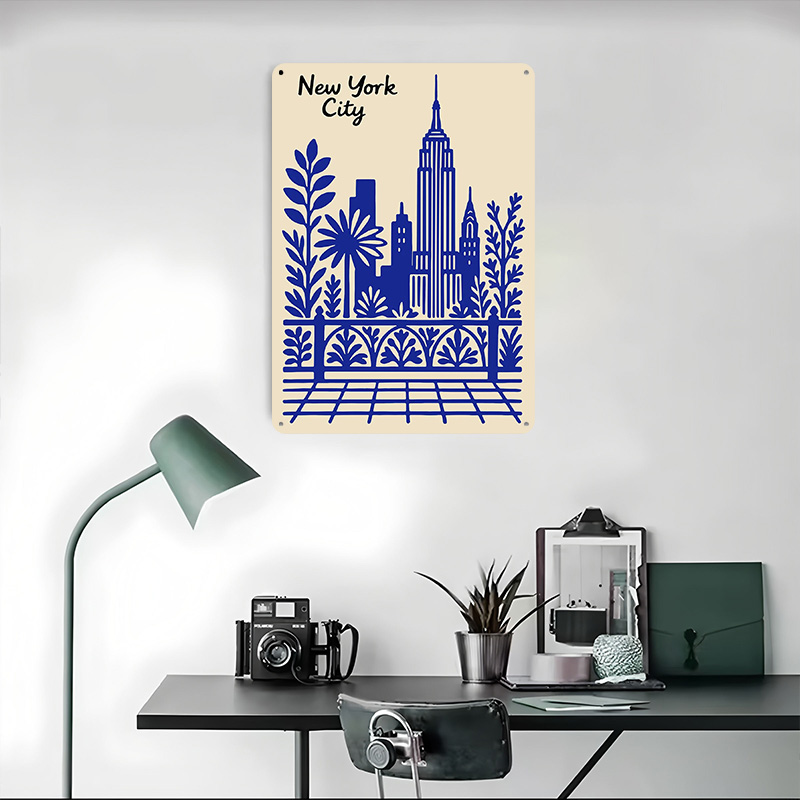 New York Şehri Mavi Poster Öze - Retro Gaming York incelemesi ve fiyatı
