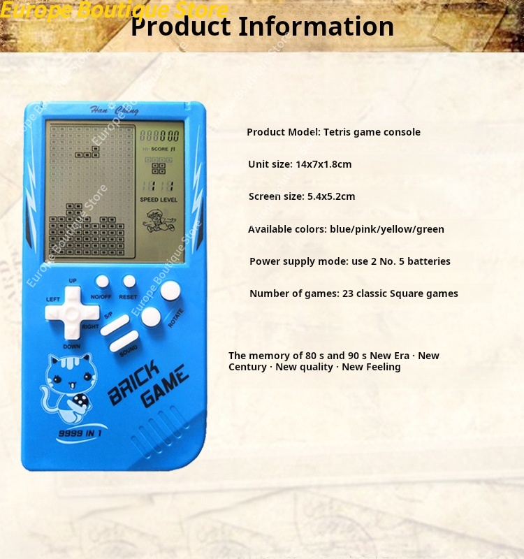 Büyük Ekranlı Çocuk El Oyun Ko - Retro Gaming Handheld Console incelemesi ve fiyatı
