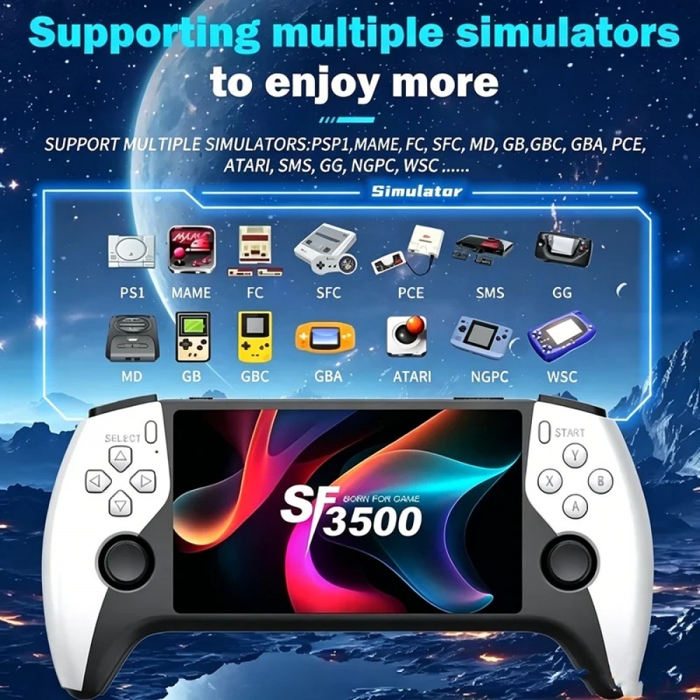 SF3500 5 inç El Oyun Konsolu,  - Retro Gaming Handheld Console incelemesi ve fiyatı