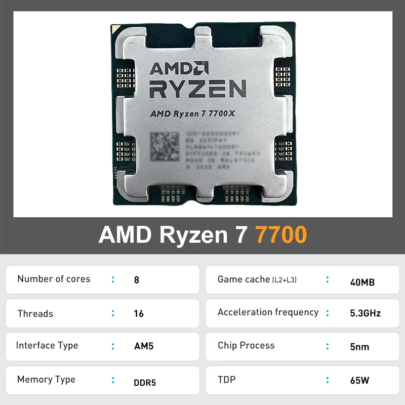 AMD Ryzen 7 7700 8 Çekirdekli  - Amd Cpu Ryzen 7 incelemesi ve fiyatı